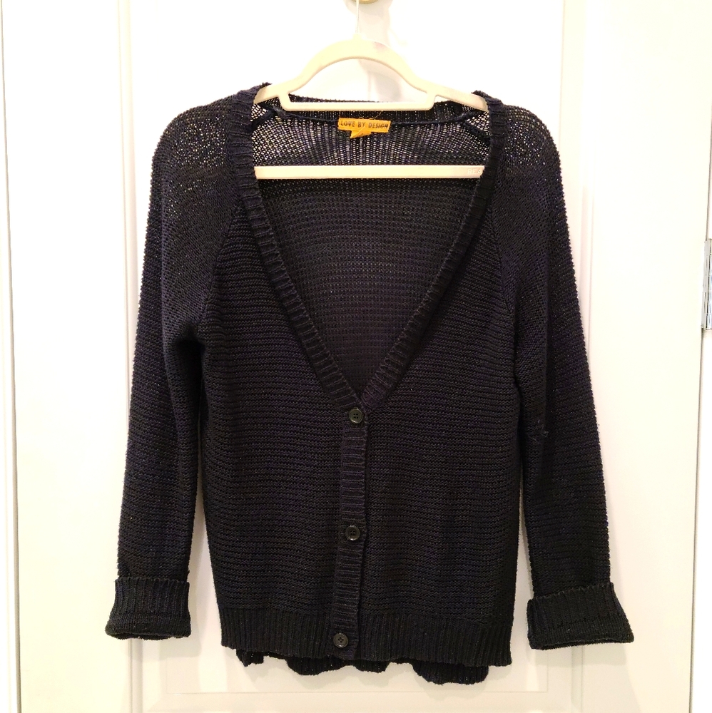 Knit cardigan sweater